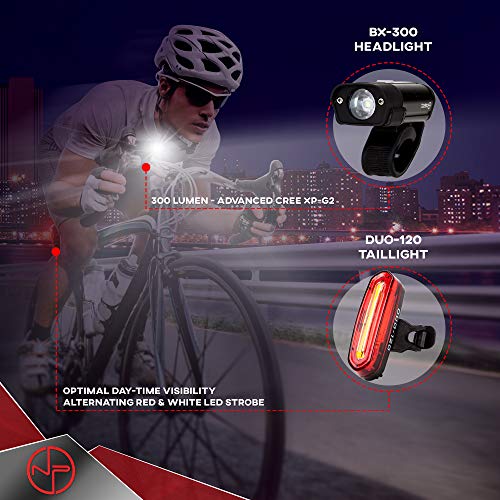 Powerful Rechargeable Bike Light Set for Night Riding