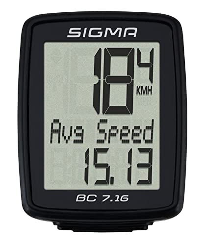 Compact Wired Bicycle Computer - SIGMA BC 7.16