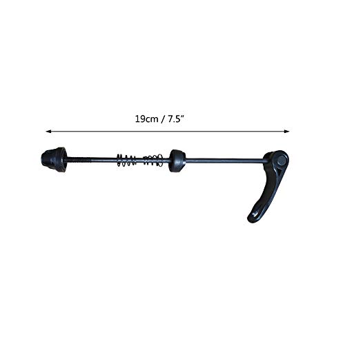 Bike Axle Quick Release Skewer Front Bicycle Axle Wheel Hub Fit for Fat Tire Road Bike, Mountain Bike (Black 1)