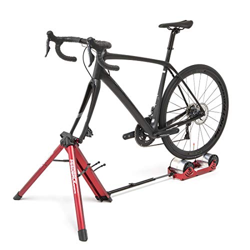 Portable bike trainer with travel bag