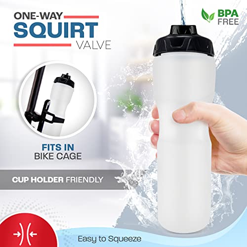 50 Strong 28oz Sports Water Bottle 6-Pack