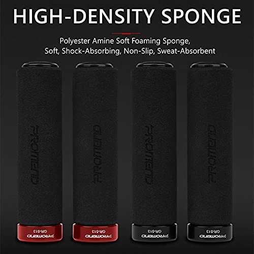 Bike Grips, Soft Foam Handlebar Grips Single Lock-on, Comfortable Non-Slip Bicycle Handle Grips, Handle Bar End Grips for MTB Mountain BMX Beach Cruiser Scooter
