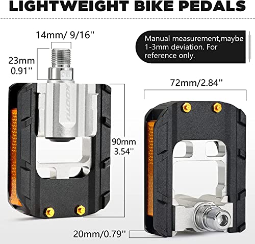 Reflective Mountain Bike Pedals - Lightweight & Non-Slip