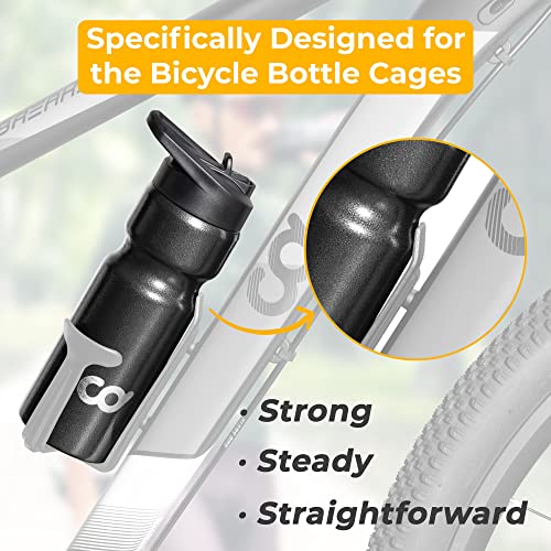 Stainless Steel Cycling Water Bottle - Double Wall Vacuum Insulated