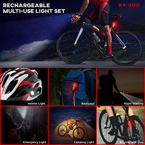 Powerful Rechargeable Bike Light Set for Night Riding