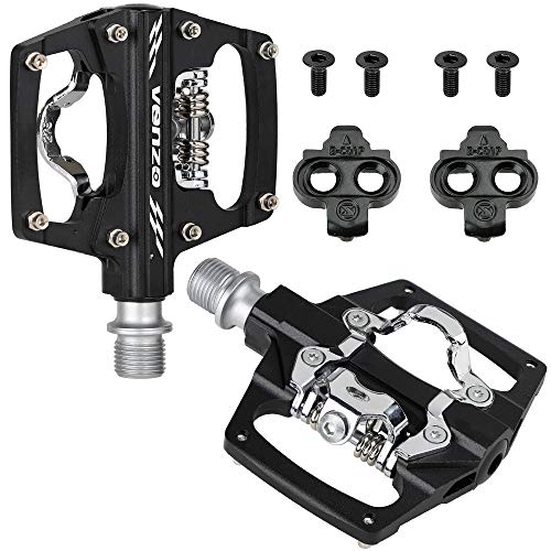 Venzo Dual Platform Clipless Pedals for Biking