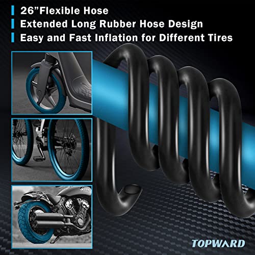 Portable Bike Pump for Presta/Schrader Valve
