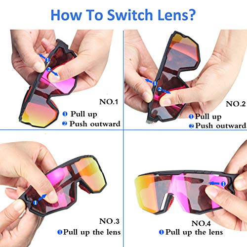 Polarized Cycling Sunglasses by GIEADUN