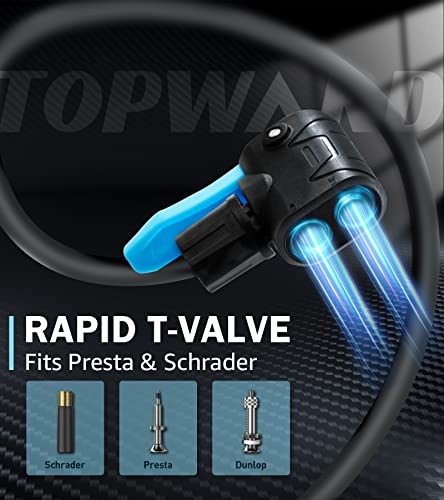 Portable Bike Pump for Presta/Schrader Valve