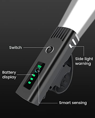 Powerful Rechargeable Bike Light - Sensor & Waterproof