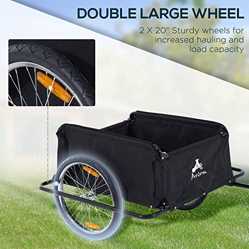 Red Bike Cargo Trailer with Removable Cover