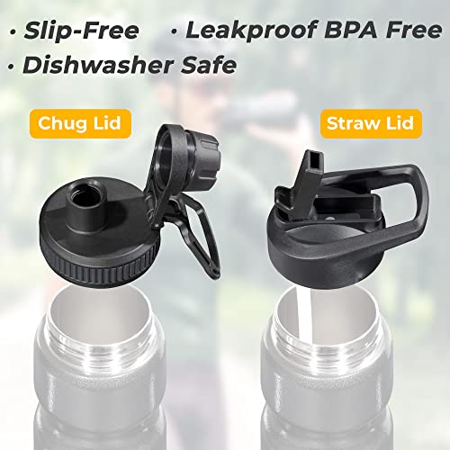 Stainless Steel Cycling Water Bottle - Double Wall Vacuum Insulated