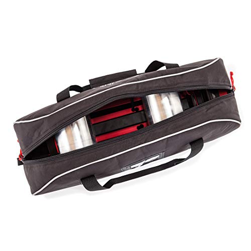 Portable bike trainer with travel bag