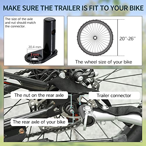 Red Bike Cargo Trailer with Removable Cover