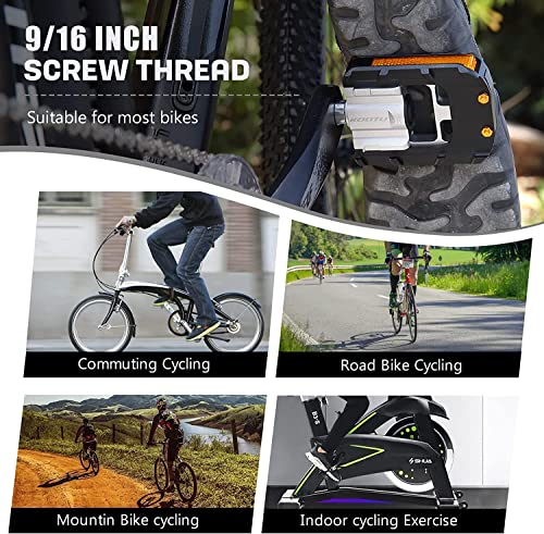 Reflective Mountain Bike Pedals - Lightweight & Non-Slip