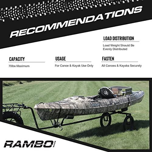 Rambo Heavy-Duty Kayak Cart & Trailer