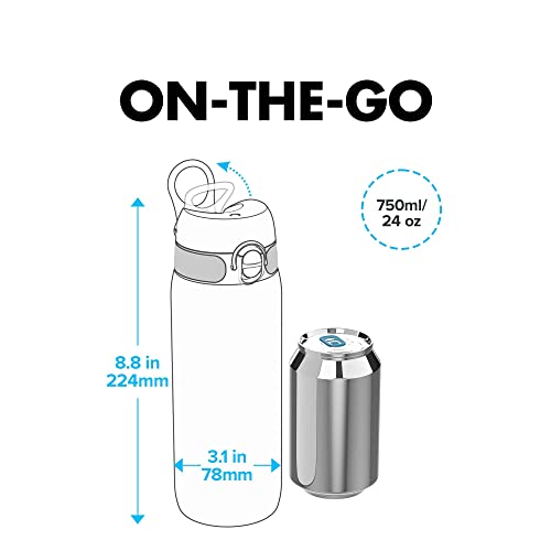 Leakproof BPA-free Bike Water Bottle, 25 oz/750 ml