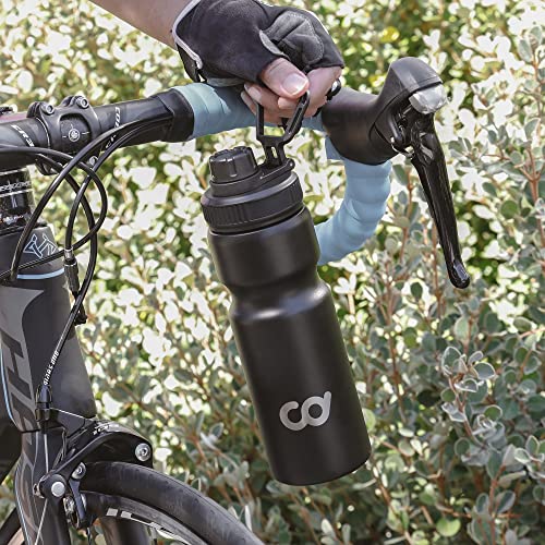 Stainless Steel Cycling Water Bottle - Double Wall Vacuum Insulated