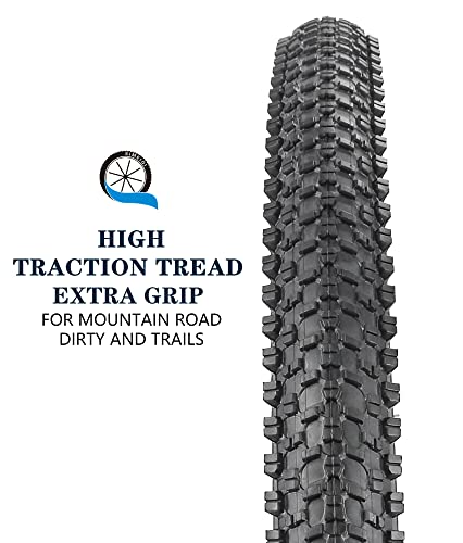 SIMEIQI Replacement Bike Tires, 26" X 1.95" MTB Mountain Bike Tire Folding Bead Bicycle Tires (26" X1.95")……