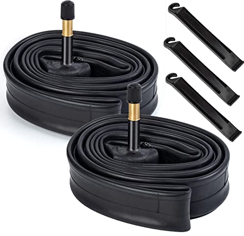 2 Pack 700C Road Bike Tubes 700x25C/28C/30C/32C AV48mm Long Valve 700C Tubes Compatible with 700 x 25C 700 x 26C 700x27C 700 x 28C 700x29C 700 x 30C 700x31C 700 x 32C Bike Tire Tubes