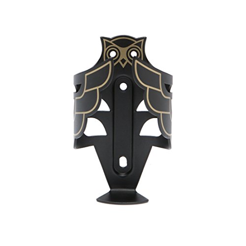 PDW Owl Cage - Black/Gold Bike Bottle Cage