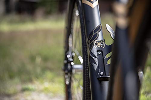 PDW Owl Cage - Black/Gold Bike Bottle Cage