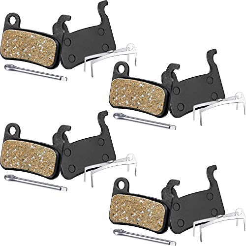 4 Pairs Resin Brake Pads Bicycle Disc Brake Pads Compatible with Shimano Deore XT XTR LX SLX Hone Alfine Saint Disc Brake