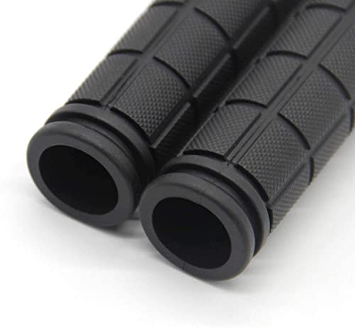 Olipa 2 Pairs Soft BMX MTB Cycle Road Mountain Bicycle Scooter Bike Handle bar Rubber End Grip (Black)
