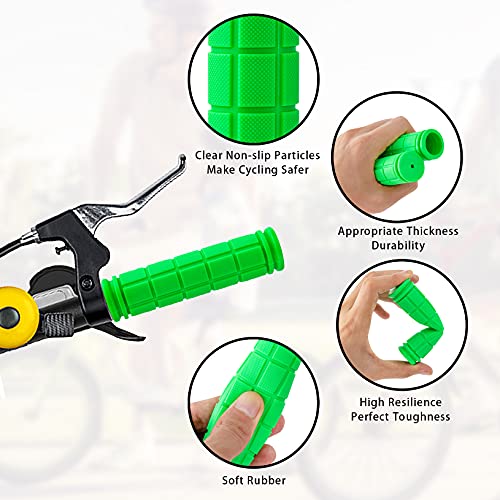 ONLYFU 6 Pieces Bike Handlebar Grips Premium Non-Slip Bicycle Handlebar Grips Cover for Bikes Scooters BMX Mountain Bikes Scooters Cruiser Tricycle (6 Pcs)