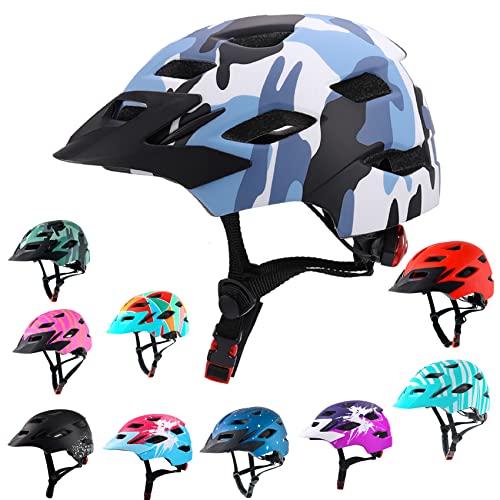 Adjustable LED Kids Bike Helmet for Multi-Sport Cycling