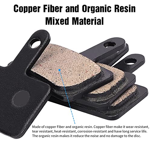 4 Pairs Bike Brake Pads,Bicycle Brake Pads with Installation Tools Competible with Trp Tektro Shimano Brake Pads MT200 M355 M446 M315 M365,MTB Bike Disc Brake Pads Competible with Ebike Brake Pads