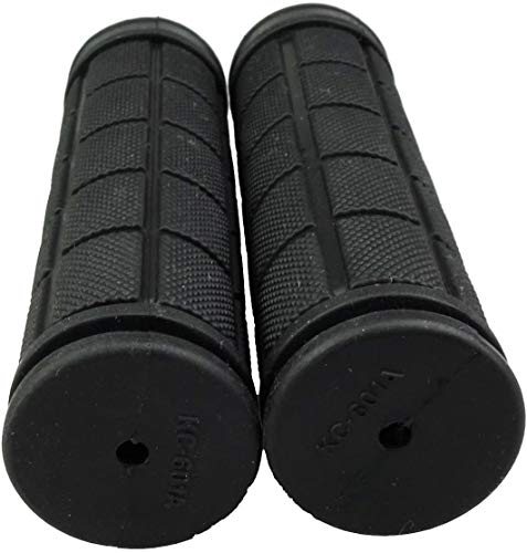 Olipa 2 Pairs Soft BMX MTB Cycle Road Mountain Bicycle Scooter Bike Handle bar Rubber End Grip (Black)