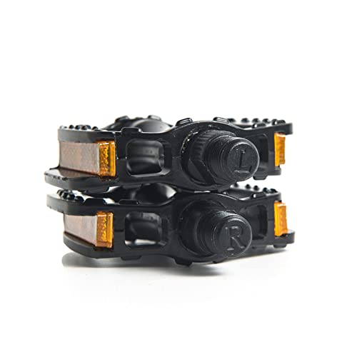 Kids Bike Pedals, Aluminium Alloy Bicycle Pedals with 1/2”, 9/16” Spindle, Non-Slip Metal Bike Pedals for 12/14/16/18/20 Inch Children Bike