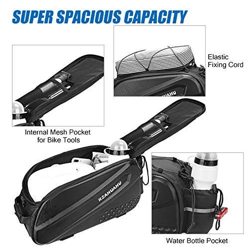 Lixada Bike Rack Bag Waterproof Cycling Bike Rear Seat Bag Bike Trunk Cargo Pack Road MTB Road Bike Carrier Bag Pannier Handbag (10L)