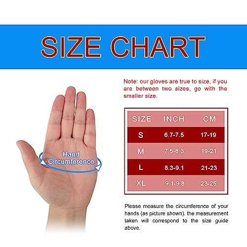 HuwaiH Cycling Gloves for Men/Women Anti Slip Shock Absorbing Biking Gloves Half Finger Gel Pad Bicycle Gloves Breathable Bike Gloves (Black, Large)