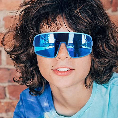 MALIDAK Youth Sun Glasses, Polarized Cycling Sunglasses for Unisex Teenagers, Baseball Sunglasses for Age 8-16