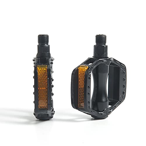 Kids Bike Pedals, Aluminium Alloy Bicycle Pedals with 1/2”, 9/16” Spindle, Non-Slip Metal Bike Pedals for 12/14/16/18/20 Inch Children Bike