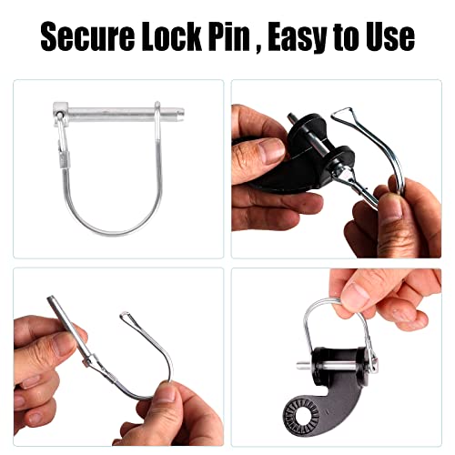 Stainless Bike Trailer Hitch Coupler with Adapter
