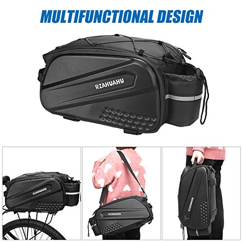 Lixada Bike Rack Bag Waterproof Cycling Bike Rear Seat Bag Bike Trunk Cargo Pack Road MTB Road Bike Carrier Bag Pannier Handbag (10L)