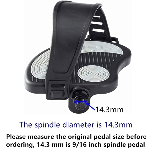 NAMUCUO Exercise Bike Pedals with Straps for Spin Bike and Indoor Stationary Exercise Bike, 6 Month Warranty