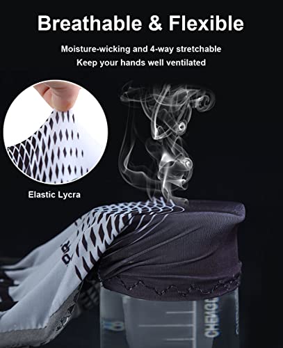 SUJAYU Cycling Gloves Mountain Bike Gloves, Half Finger MTB Gloves Bike Gloves for Men Cycling Mountain Bike Accessories, Bicycle Gloves Riding Gloves Biking Gloves for Men & Women (Gray, Medium)