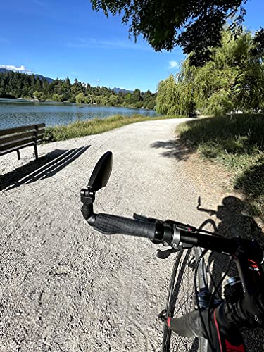 Hafny Bar End Bike Mirror, HD Glass, Multi-Angle