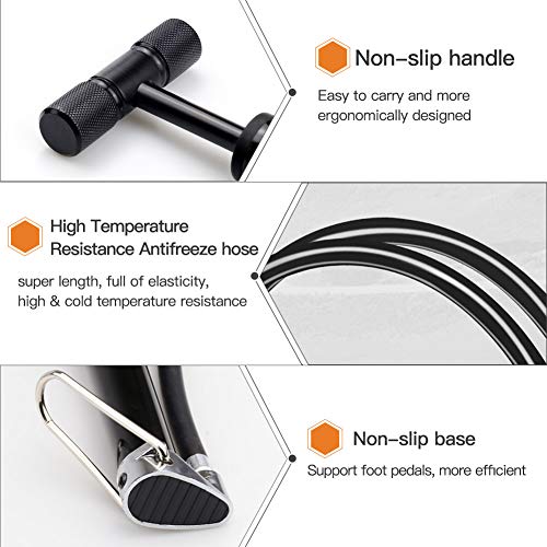 Mini Bike Pump - 160 PSI - Presta/Schrader Compatible