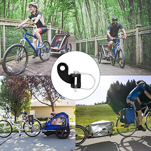 Stainless Bike Trailer Hitch Coupler with Adapter