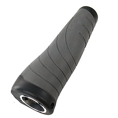 JooFn Bike Grips Handlebar 130mm & 90mm Lockable Handle Bar Rubber End Grip 0.874inch Diameter for Multi-Speed Bicycle Mountain BMX Floding (Gray)