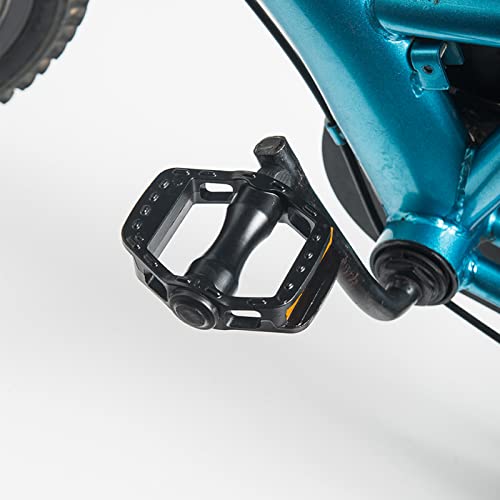 Kids Bike Pedals, Aluminium Alloy Bicycle Pedals with 1/2”, 9/16” Spindle, Non-Slip Metal Bike Pedals for 12/14/16/18/20 Inch Children Bike