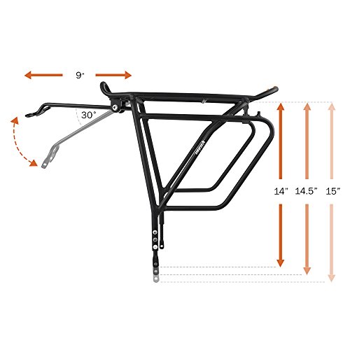 Adjustable Ibera Touring Bike Carrier for Heavier Loads