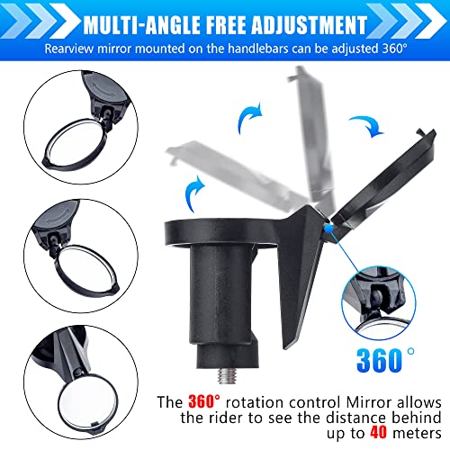 Adjustable Rearview Mirror for Road and Mountain Bikes
