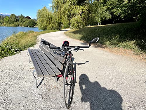 Hafny Bar End Bike Mirror, HD Glass, Multi-Angle