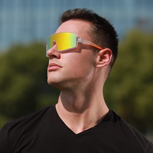 MALIDAK Youth Sun Glasses, Polarized Cycling Sunglasses for Unisex Teenagers, Baseball Sunglasses for Age 8-16